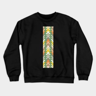 Nature colored arrow heads in taupes,oranges, greens and yellows Crewneck Sweatshirt